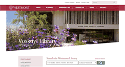 Desktop Screenshot of library.westmont.edu