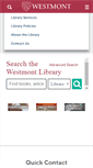 Mobile Screenshot of library.westmont.edu