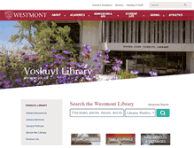 Tablet Screenshot of library.westmont.edu